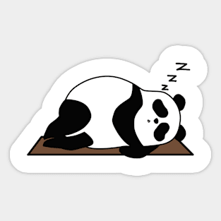 My favorite yoga pose - funny panda Sticker